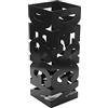 VERSA Design Portaombrelli per Ingresso, Corridoio, Camera, Giardino. Portaombrelli Piccolo e Moderno, Misure (A x L x l) 52 x 19 x 19 cm, Metallo, Colore Nero