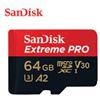 Sandisk 64GB Scheda microSDXC SanDisk Extreme Pro 200/90 MB/s A2 V30 Classe 10 [SFSANMDG64SQXCU]