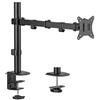 Gembird Supporto monitor Gembird da tavolo regolabile17-32 pollici Nero [MA-D1-01]