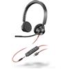POLY Cuffie Poly Blackwire BW 3325 -M a padiglione 3.5mm con microfono Nero [UHPOYBNP0000005]