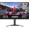 Lg Monitor Led 32'' Lg Ultrafine 32UR550K-B 4K Ultra HD 3840x2160p/1ms/Classe F/Nero [32UR550K-B]