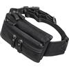 STILORD 'Damian' Grande Marsupio Tracolla Pelle per Uomo Donna Borsa da Cintura Vintage Crossbody Bag Borsello Monospalla per Running Festival Feste Cuoio Vero, Colore:nero