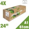 Rotolificio Pugliese Confezione 4 Rotoli Plotter A1 Navigator Premium Quality 90g/mq 61cm x 50m (CIE 169)