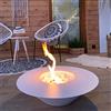 Divina Fire E-Coperation just do water fun Camino a bioetanolo braciere da Giardino Tondo per Esterno Santorini Bianco d.60