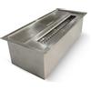 Divina Fire Bruciatore a bioetanolo 1.5LT Acciaio Inox 430SS L30 x P12.5 x H8.5 cm