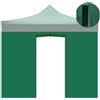 Divina Garden Telo Laterale 2x3mt con Porta per Gazebo 3x3mt Telo 600D Impermeabile 9004/4