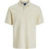 JACK & JONES Polo da Uomo Jorfrederiksberg S Noos, Bianco Antico, L