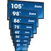 iiyama TW2223AS-B2 visualizzatore di messaggi Pannello piatto interattivo 546 cm
