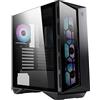 MSI MPG GUNGNIR 110R - 'G110R' Mid Tower Gaming Caso, Nero, USB 3.2 Gen2 Tipo C, 4x 120 mm ARGB Fan, Mystic Light Sync, 1 a 6 ARGB Scheda di controllo, pannello in vetro temperato, ATX, mATX, Mini-ITX