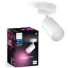 Philips Hue White & Color Ambiance Fugato Spot 1 flg. bianco 1x350lm, dimmerabile, 16 milioni di colori, controllabile tramite app, compatibile con Amazon Alexa (Echo, Echo Dot)