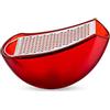 Alessi AARU01 R Parmenide Grattugia con Raccoglitore in Resina Termoplastica, Rosso e Acciaio Lucido