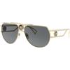 Versace Occhiali da Sole ENAMEL MEDUSA VE 2225 Gold/Grey 60/15/140 uomo