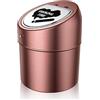 LegendTech Posacenere Antivento, Posacenere In Acciaio Inox Con Coperchio Antiodore, Posacenere Portatile per Interno ed Esterno, Con Tappetino Antiscivolo e Antigraffio