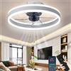 Wildcat Ventilatore da Soffitto con Luce, Moderno Indoor 50CM LED Dimmable Ventilatori da Soffitto con Telecomando, Smart 3 Light Color Change e 6 Velocità Della Ventola