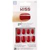 Kiss Gel Fantasy 28 Unghie Artificiali Colorate Rosse