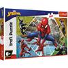 Trefl- Ein fröhlicher Tag für, Thomas And Friends 300 Elementi, L'incredibile Spiderman, per Bambini da 8 Anni Puzzle, Colore Marvel, der erstaunliche, 23005