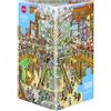 Heye- Puzzle triangolari Biblioteca, Oesterle, Colore Bianco, 29840