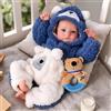 BABESIDE Realistico Bambino Neonato20 pollici Aiden Bambolotto Reborn Realistico Come i veri bambini Bambole Corpo in tessuto morbido Occhi aperti Collezionisti Terapia Regalo
