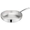 Lagostina Accademia Lagofusion Padella Acciaio Inox 18/10 Ø 28 cm, Pentola Induzione, Gas e Forno fino a 250 °C, Finitura Lucida Esterna e Satinata Interna, Manici Rivettati, Fondo 5 Strati