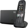 Gigaset E630 - Telefono Cordless, Resistente ad Urti, Spruzzi e Polvere, Vibrazione, funzione torcia, Nero [Versione Italiana]