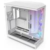 NZXT H9 Flow RGB (2025) - Grande Case PC ATX Mid-Tower a Doppia Camera con Flusso d'Aria - Include 1 x Unità Ventola RGB da 420mm e 1 x Ventola da 120mm - Supporto Radiatore da 420mm - Bianco