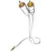 in-akustik Inakustik 003100015 cavo audio 1,5 m 3.5mm 2 x RCA Bianco