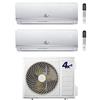 4xe Climatizzatore Condizionatore 4xe Winter Wifi Opzionale* R32 Dual Split Inverter 9000 + 12000 BTU con U.E. 18-2 Classe A++/A+