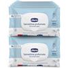 ARTSANA Chicco Salviette Detergenti Con Clip Senza Alcool Profumate Pelli Sensibili 12 Confezioni da 72 pz