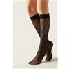 Calzedonia Gambaletti Velati Motivo Rombi Nero