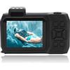 Dpofirs Fotocamera Subacquea 4K, Fotocamera Digitale con Zoom Ottico 10X (q1Z)