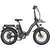 FAFREES F20 Max 20*4.0 Pneumatici Grassi da 20 Pollici Bicicletta Elettrica Pieghevole - Batteria al Litio da 22.5Ah 500W - Nero