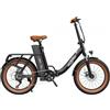 ONESPORT OT16-2 Bicicletta elettrica pieghevole, motore da 250W, batteria da 48V 15.6Ah - Nero Marrone
