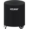 Velway Copertura per Barbecue Rotondo Telo Copri BBQ 210D, Resistente all'Acqua, ai Polveri, ai Raggi UV e allo Sbiadimento, per BBQ da Giardino, Patio, Protezione per Mobili, 71 x 68cm