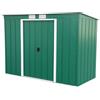 Duramax Eco Tetto da Giardino in Metallo zincato a Caldo, 8 x 4 Pent Roof, con Finiture Bianche, Verde