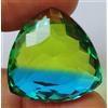 Sapphire_hub Tormalina grande 60,55 ct. Trilioni di pietre preziose sfuse taglio...