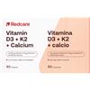 Redcare Vitamina D3, K2 e calcio 60 pz Compresse