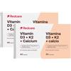 Redcare Vitamina D3, K2 e calcio Set da 2 2x60 pz Compresse