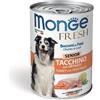 *Monge Monge Dog Fresh Um Senior Tacchino Con Ortaggi 400Gr Lattina Bocconi In Pate