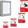 *Camon Cam Porta In Alluminio Cane Xl Ax013 35,8X60Cm Tutti I Tipi Di Porte