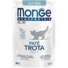 *Monge Monge Cat Monoprotein Kitten Pate' Trota 85Gr Buste