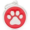 *My family Medaglietta Classic Cerchio Grande Rosso Zampa