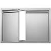 VEVOR Porta di Accesso da Cucina, 762 x 532 x 45 mm, Doppia Porta da Cucina per Esterni, Porta in Acciaio Inox Montaggio a Incasso per Isola Cucina, Stazione Cucina, Mobile da Esterno, Ecc.