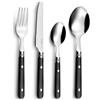 Pradel Essentiel Amefa 2210AATTPCB60 Set di Posate, Acciaio Inox, Nero