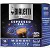 Bialetti Caffè d'Italia, Box 16 Capsule, Midnight, Intensità 7, Compatibili con Macchine Bialetti sistema chiuso, 100% Alluminio