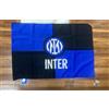 bandiera Inter Ufficiale 50x70cm Nuovo Logo Champions Campioni D'Europa