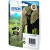 Epson Cartuccia Epson ciano photo HD serie 24 elefante [C13T24224010]