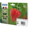 Epson Cartuccia Epson multipack 29 con 4 cartucce serie 29/Fragola (T298140) (T298240) (T298340) (T298440) [C13T29864010]