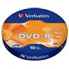Verbatim Confezione DVD-R Verbatim 43729 (4.7 GB x16 10 Spindle) [43729]