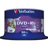 Verbatim Confezione DVD+R Verbatim 16x 4.7GB 50P CB Printable NO ID 43512 [ECVRBDPRL50]