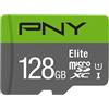 Pny 128GB Scheda microSDXC Pny Elite Classe 10 UHS-I [SFPNYMD128V1110]